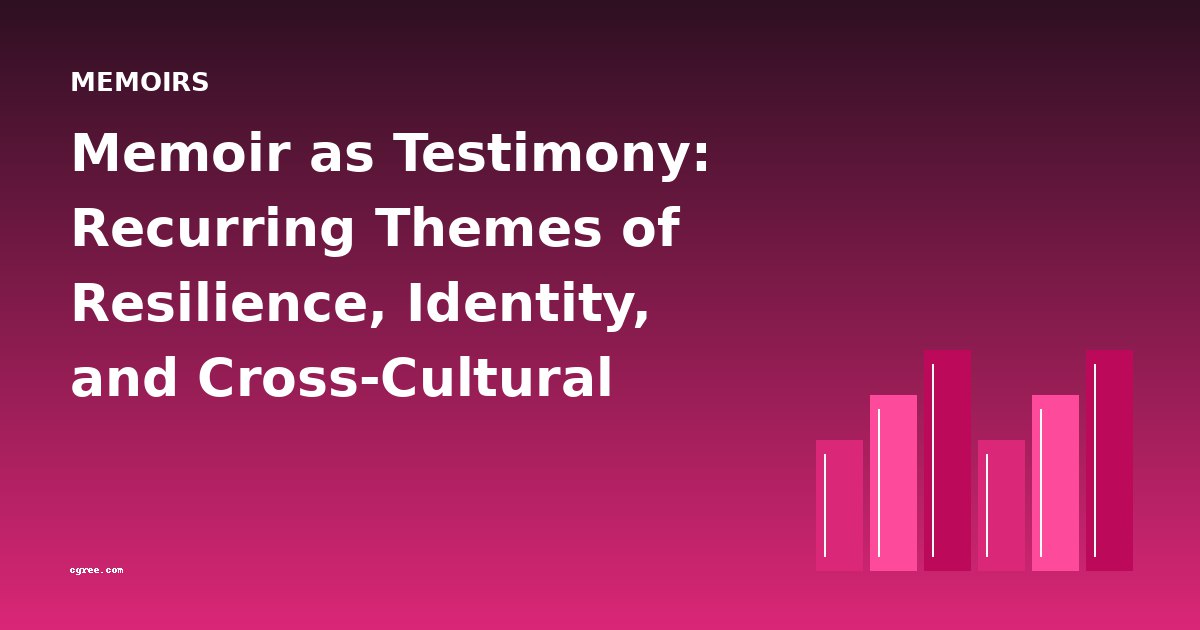 Memoir as Testimony: Recurring Themes of Resilience, Identity, and Cross-Cultural Encounter