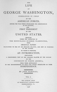 Cover of The Life of George Washington: A Linked Index to the Project Gutenberg Editions — Reading Companion
