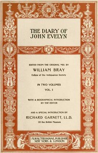 Cover of The Diary of John Evelyn (Volume...