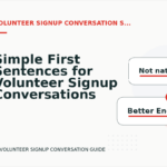 Simple First Sentences for Volunteer Signup Conversations