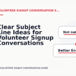 Clear Subject Line Ideas for Volunteer Signup Conversations