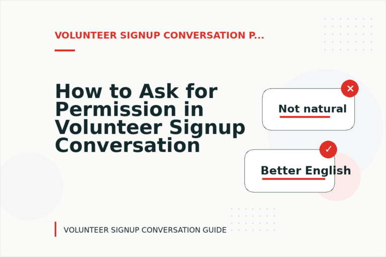 How to Ask for Permission in Volunteer Signup Conversation English How to Ask for Permission in Volunteer Signup Conversation English