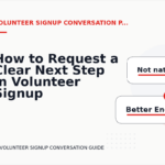 How to Request a Clear Next Step in Volunteer Signup Conversation English