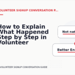 How to Explain What Happened Step by Step in Volunteer Signup Conversation English