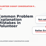 Common Problem Explanation Mistakes in Volunteer Signup Conversation English