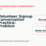 Volunteer Signup Conversation Practice: Problem and Solution Replies