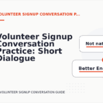 Volunteer Signup Conversation Practice: Short Dialogue Examples